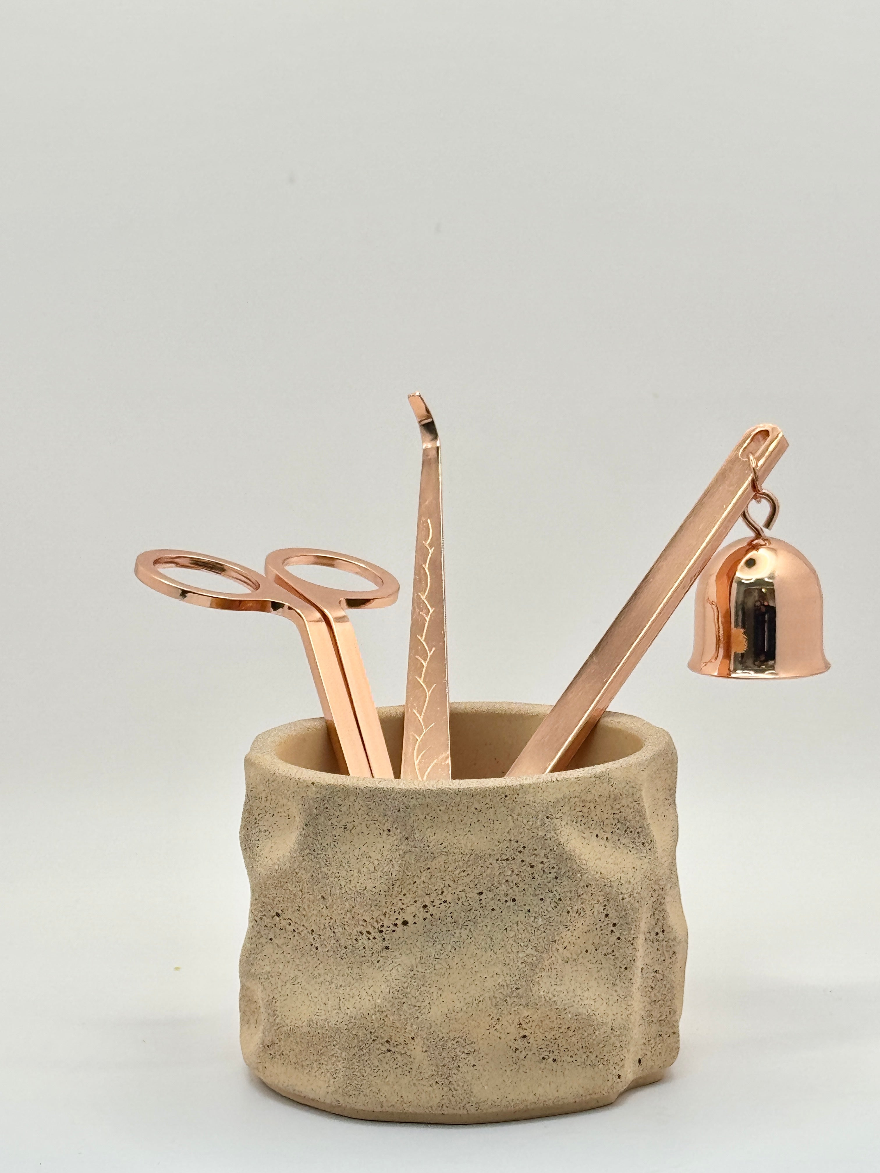 Kerzenzubehör-Set Roségold