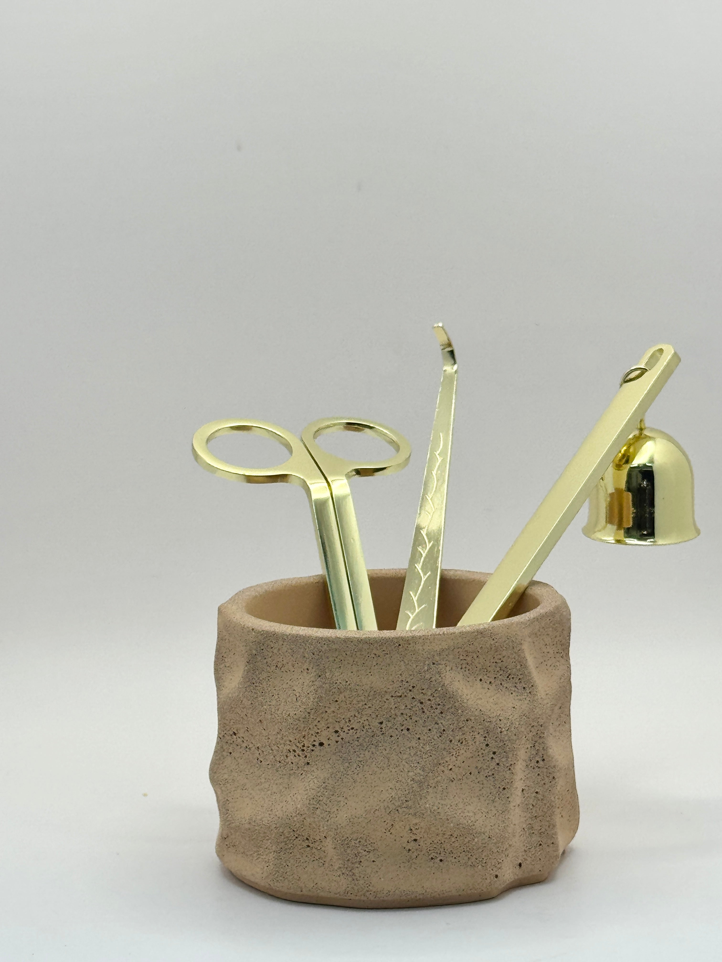 Kerzenzubehör-Set Gold