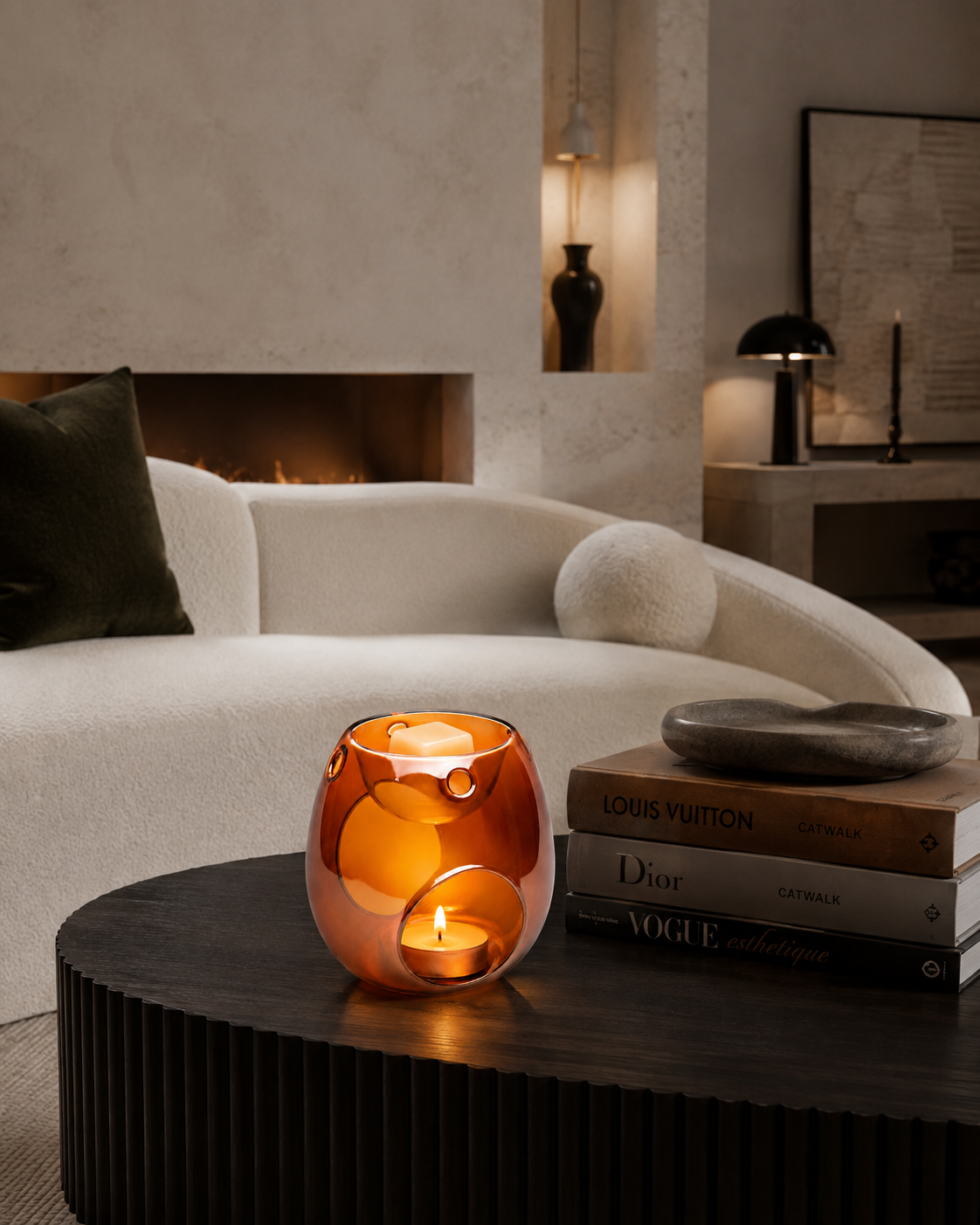 Duftlampe Glas – Amber