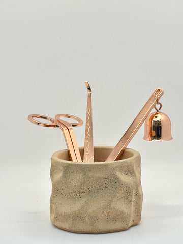 Kerzenzubehör-Set Roségold