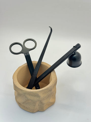 Kerzenzubehör-Set Schwarz