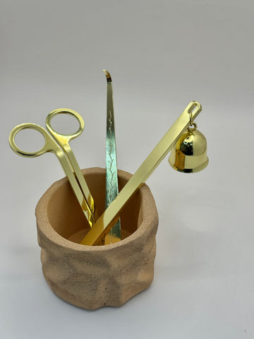 Kerzenzubehör-Set Gold