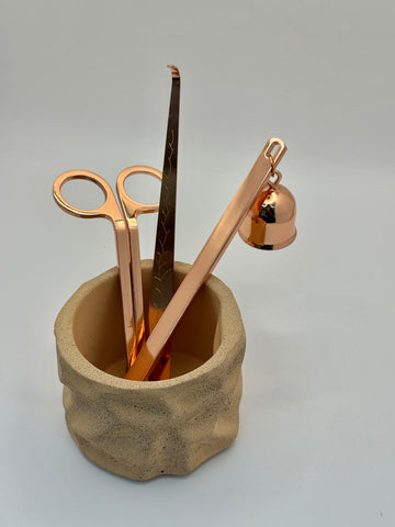 Kerzenzubehör-Set Roségold