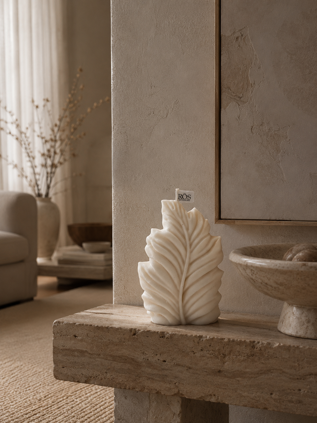 Feder Kerze – Einfache Eleganz für dein Zuhause