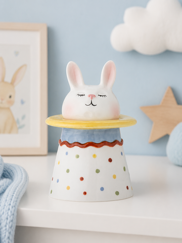 DUFTKERZE HASE IM ZYLINDER CASHMERE