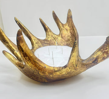 Kerzenschale in Geweihform