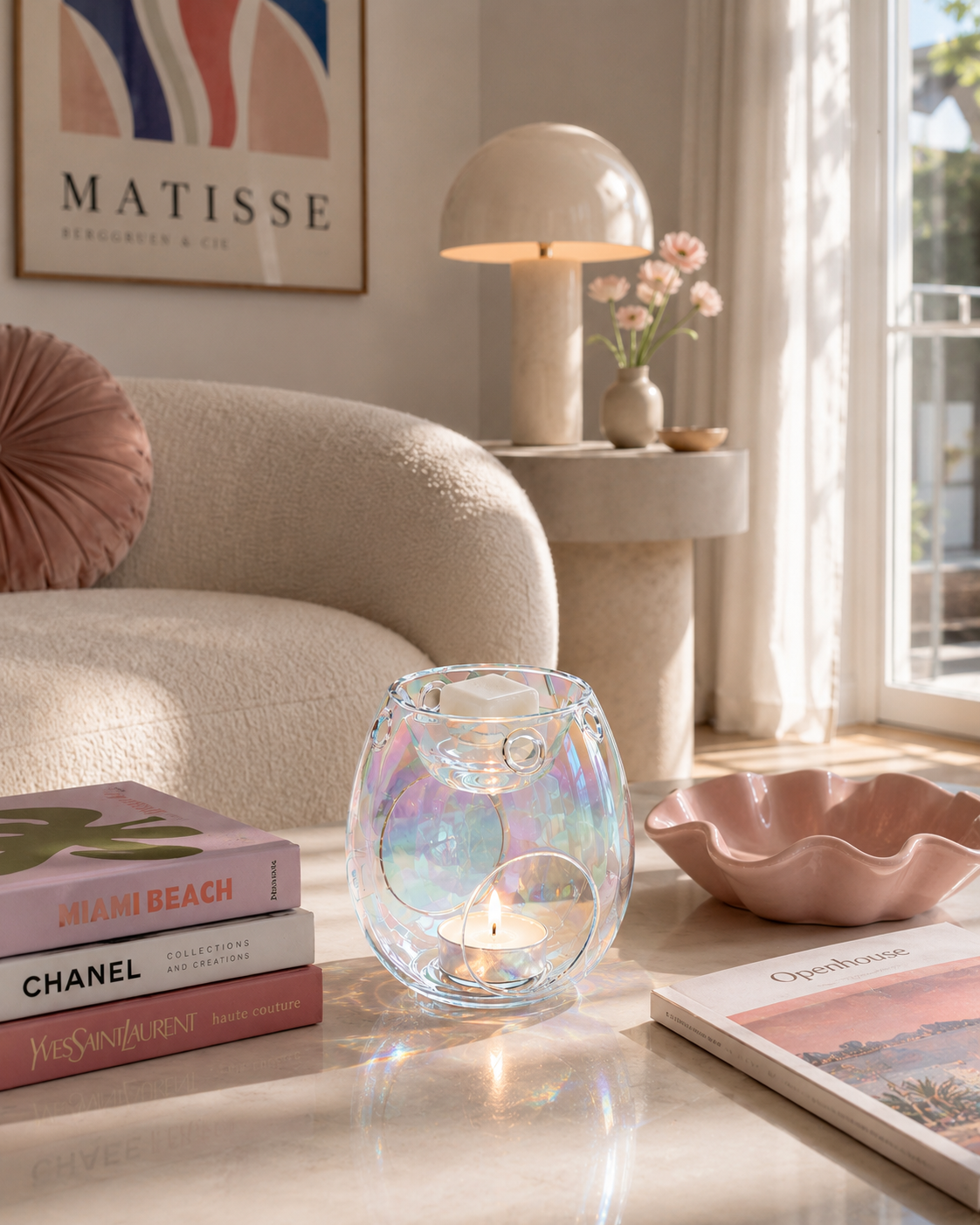 Duftlampe Glas – Iridescent
