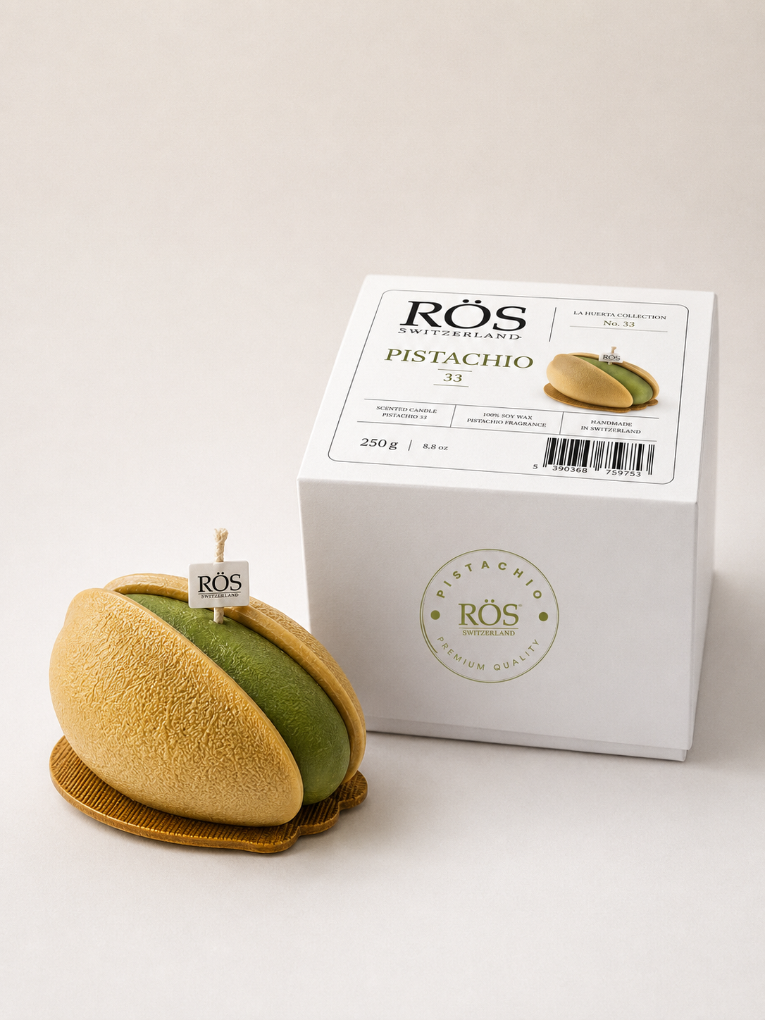 DUFTKERZE PISTACHIO MIT BOX