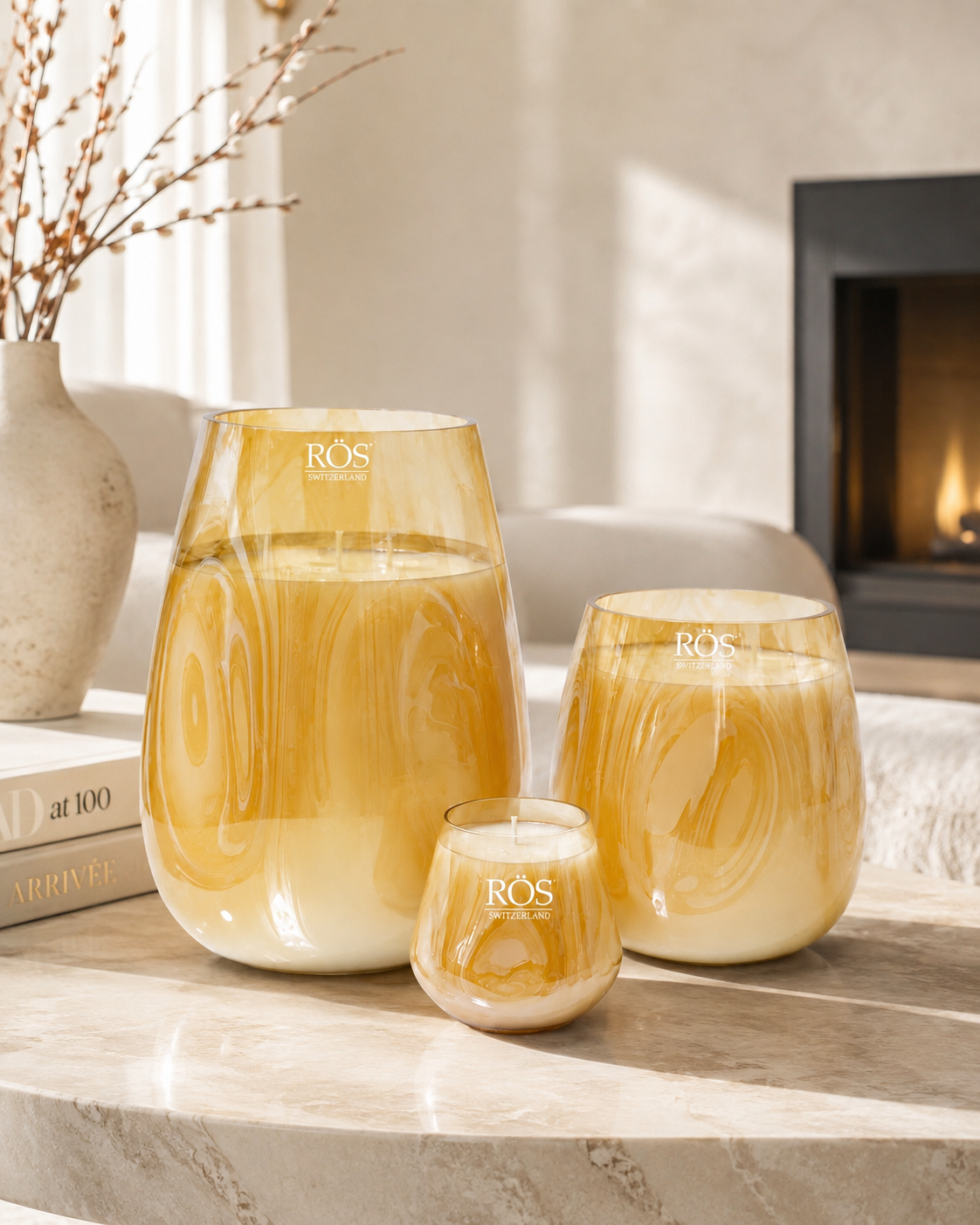Duftkerzen Gold Glass – English Pear & Freesia