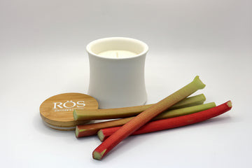 Duftkerze Rhabarber & Rose