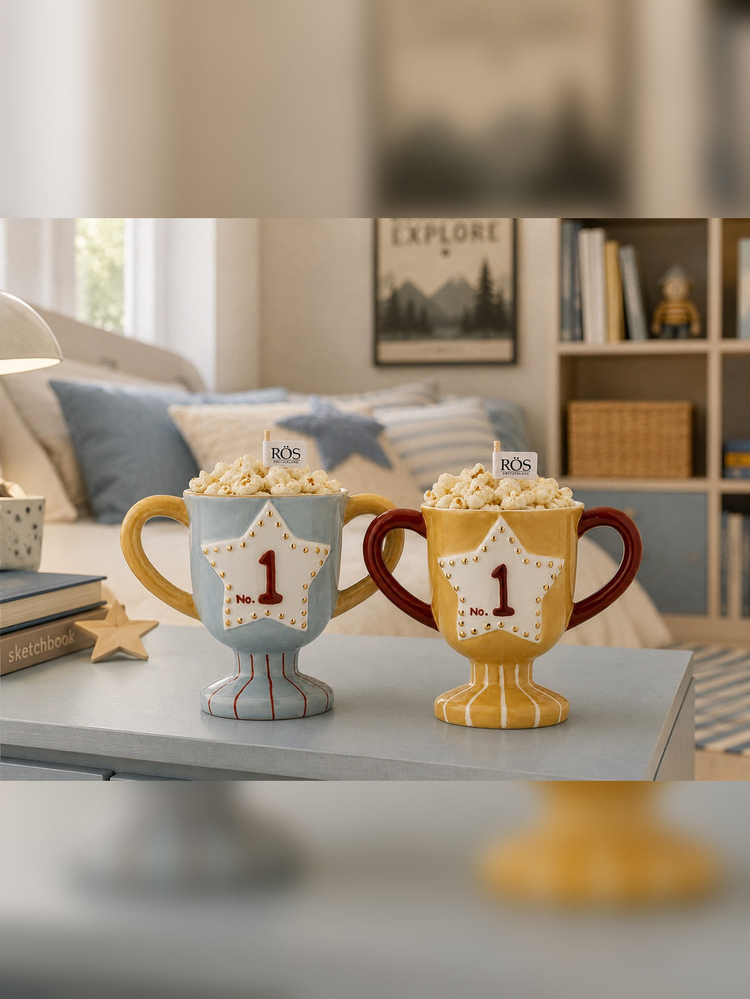 DUFTKERZE SET POPCORN POKALE