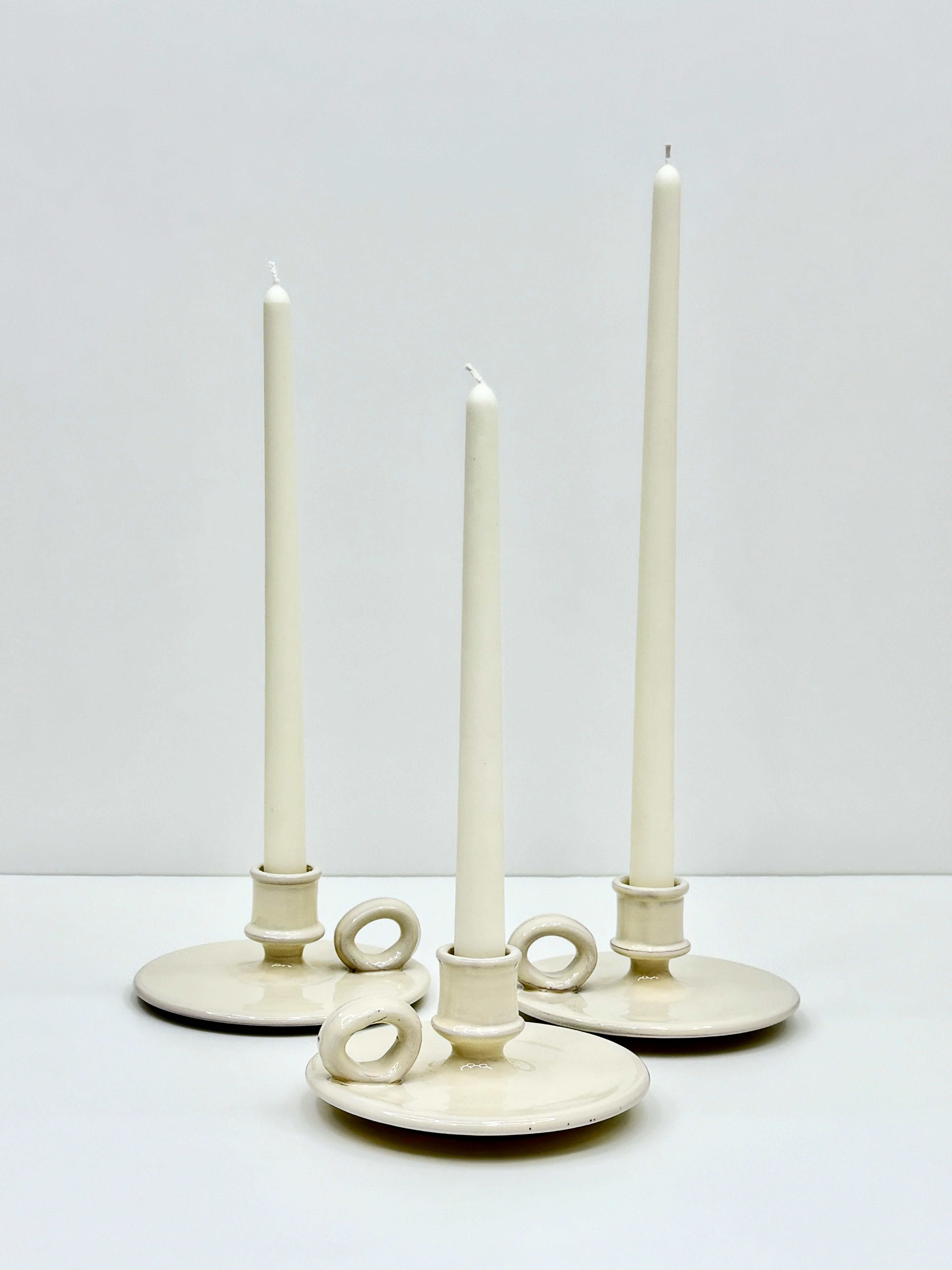 kerzenständer Set 3 keramik