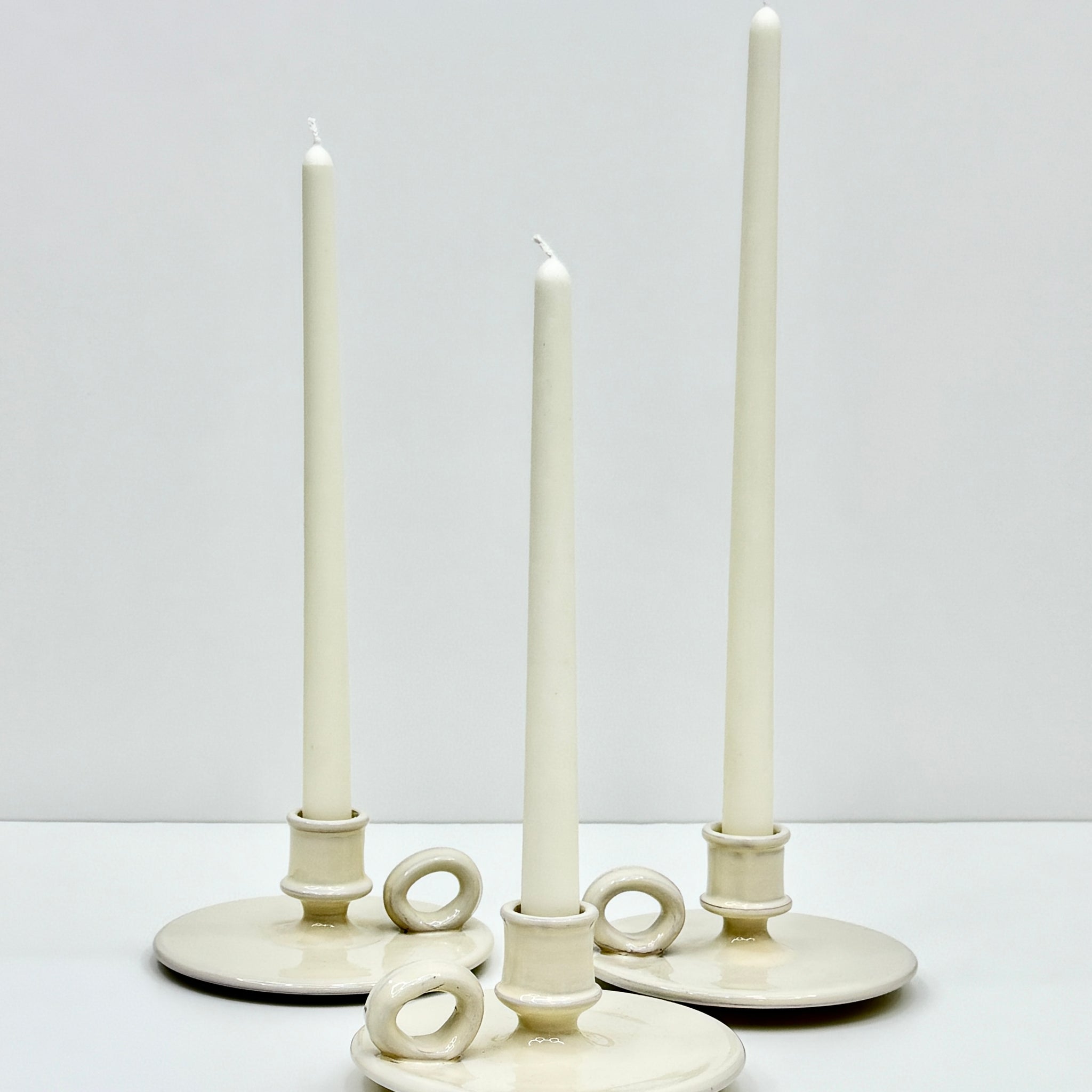 kerzenständer Set 3 keramik