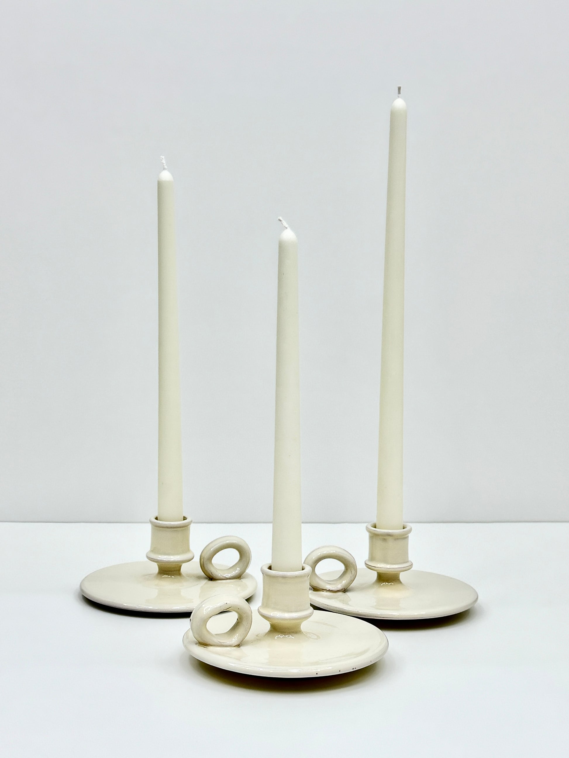 kerzenständer Set 3 keramik